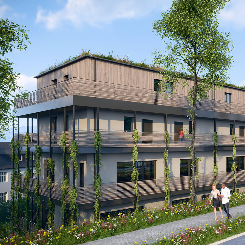 Rendering Gebäude Königsteiner Höfe