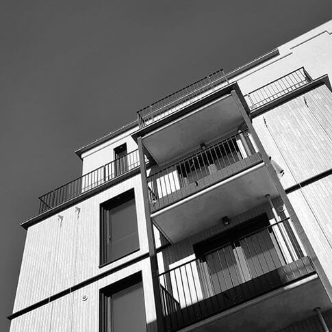 Detail eines Wohnhauses der Königsteiner Höfe