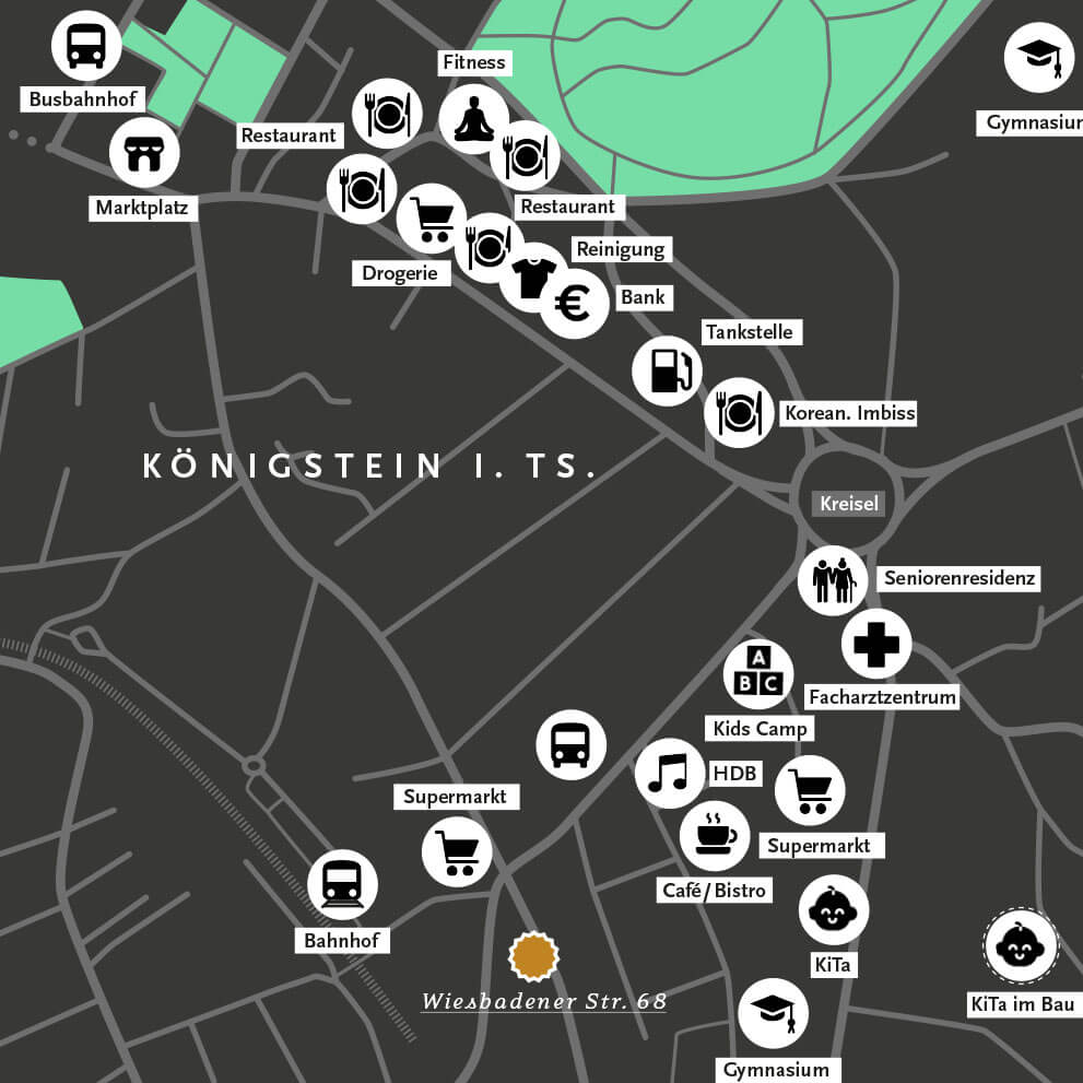 Lageplan der anmietbaren Parkplätze