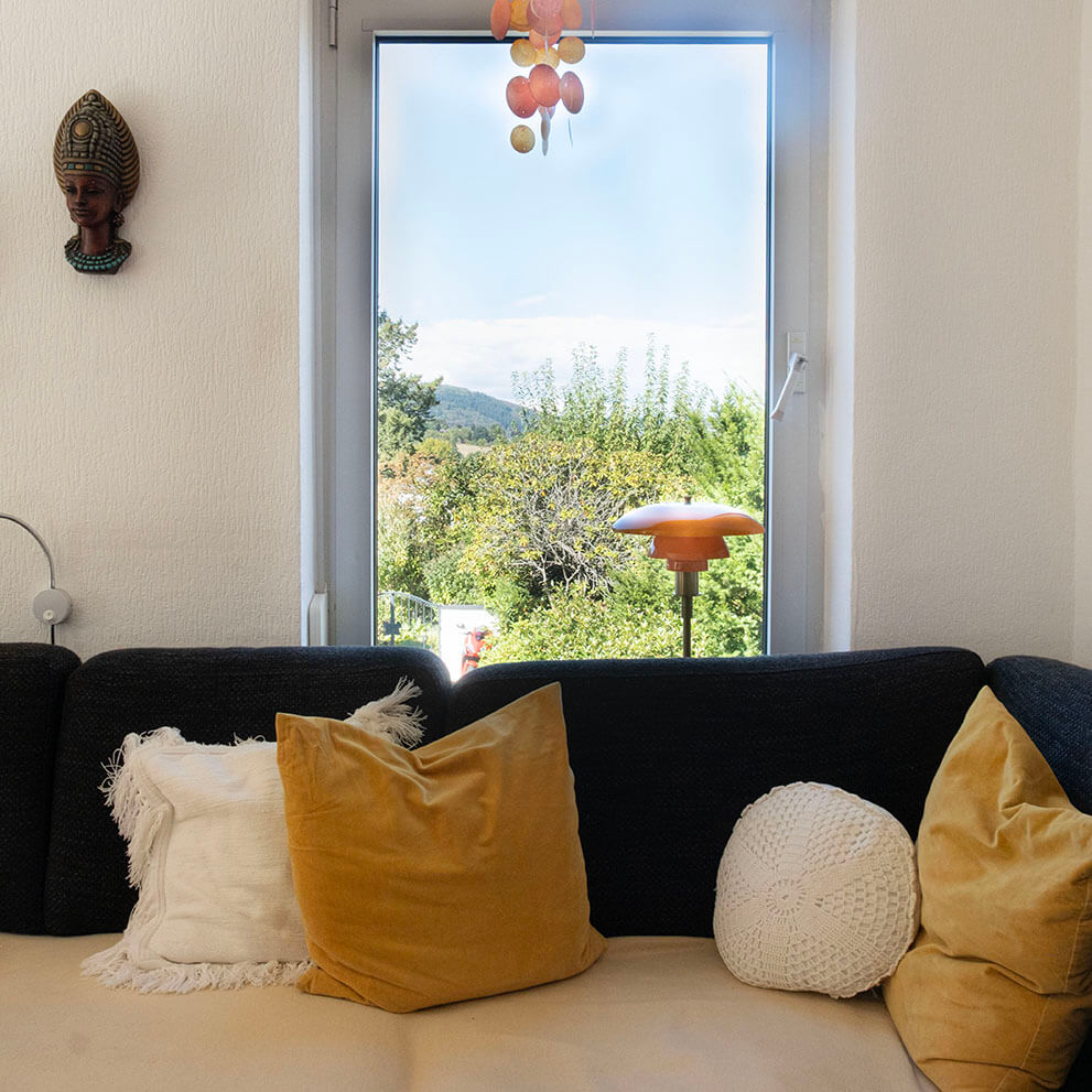 Weitblick aus dem Wohnzimmerfenster
